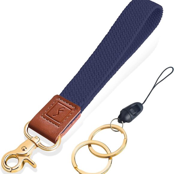 Stretchy Wristlet Keychain,Braided Cute Wrist Lanyards for Keys, Key Chain Holde - Picture 1 of 7